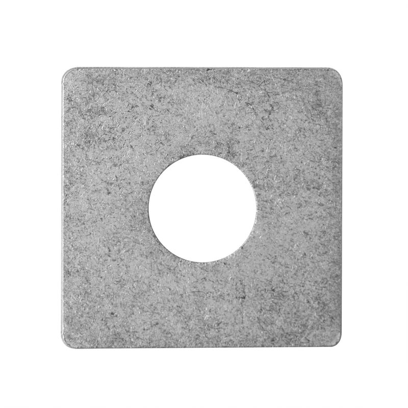 heneng 20 Pcs 304 Stainless Steel Square Plate Washers, Fits 1-5/8" Strut Channel, 1/2" Bolt Hole, Flat Washer Fastener, 2.8mm Thick - Image 3